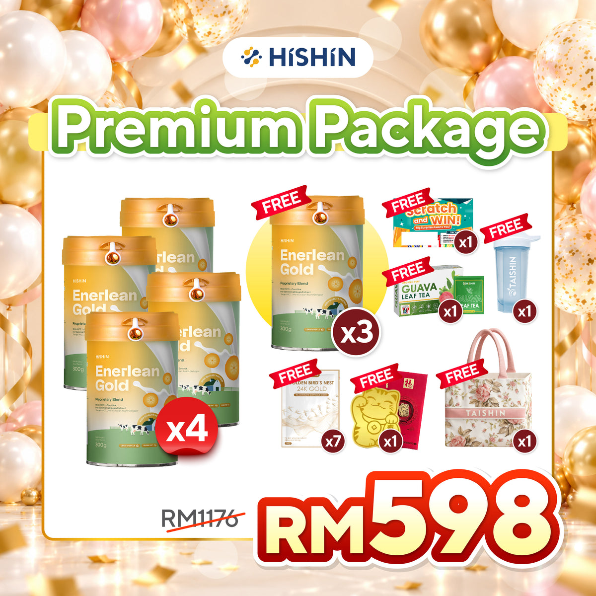 HISHIN Enerlean Gold package offer